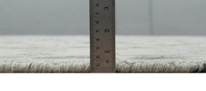 Hand Knotted Earthy Neutral Serapi Wool Rug, Charcoal, Beige and Ivory