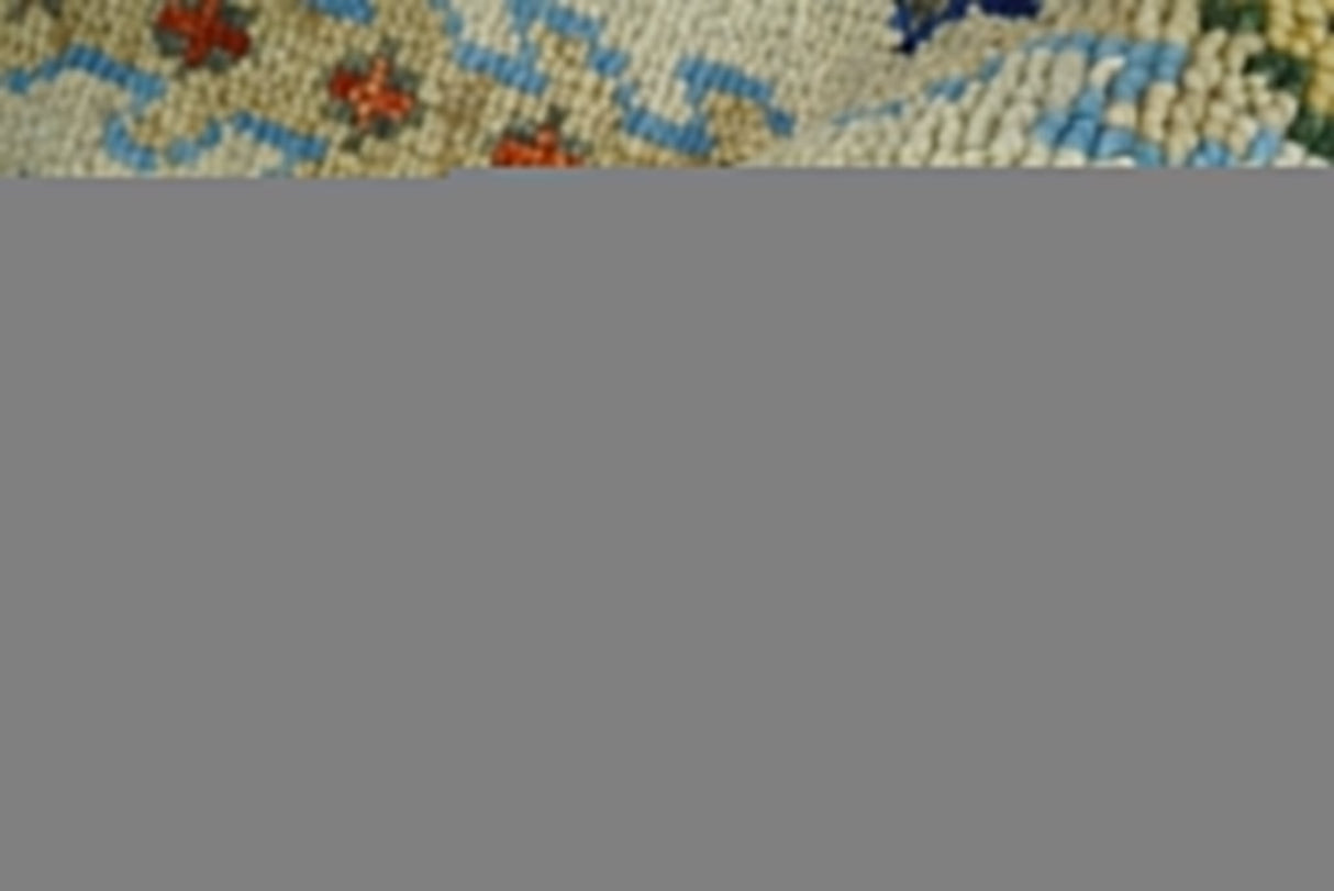 Hand Knotted Ivory and Charcoal Traditional Vintage Style Custom Made Wool Area Rug
