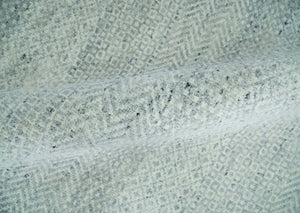 Hand Knotted Modern Geometric Trellis Scandinavian Silver and Gray Wool Area Rug 8x10 | TRDCP930810
