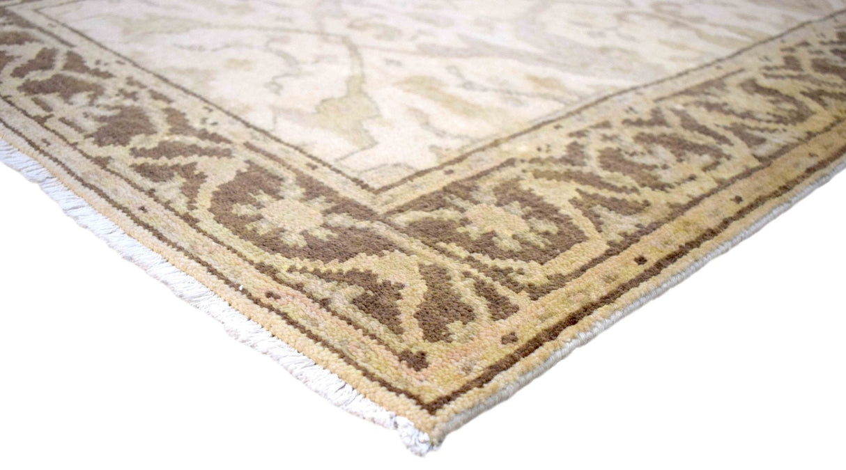 Hand Knotted Oriental Oushak Wool Runner Rug