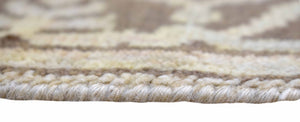 Hand Knotted Oriental Oushak Wool Runner Rug