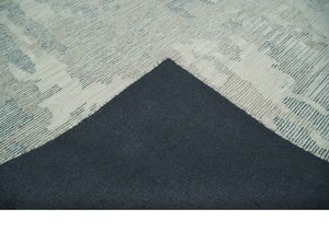 Hand Tufted Ivory, Beige and Charcoal Modern Abstract Design 8x10 Rug