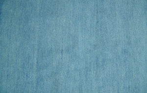 Hand Tufted Solid Plane Light Blue Woolen 8x10 wool Area Rug