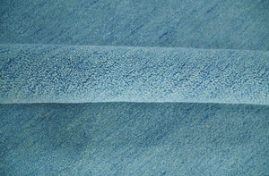 Hand Tufted Solid Plane Light Blue Woolen 8x10 wool Area Rug