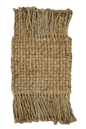 Hand Woven 100% Natural Fiber Brown Natural Jute Rug | JR007