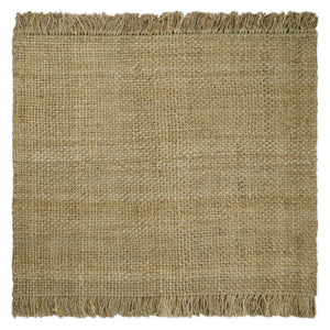 Hand Woven 100% Natural Fiber Brown Natural Jute Rug | JR007