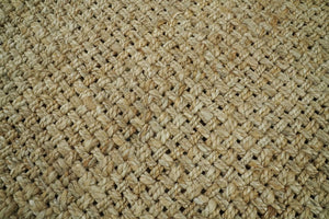 Hand Woven 100% Natural Fiber Brown Natural Jute Rug | JR007