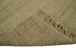 Hand Woven 100% Natural Fiber Brown Natural Jute Rug | JR007