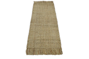 Hand Woven 100% Natural Fiber Brown Natural Jute Rug | JR007