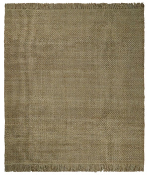 Hand Woven 100% Natural Fiber Brown Natural Jute Rug | JR007