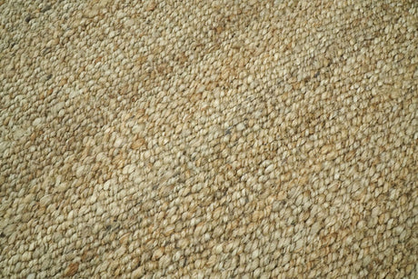 Hand Woven 100% Natural Fiber Brown Natural Jute Rug | JR008