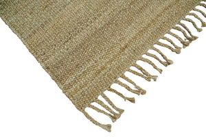Hand Woven 100% Natural Fiber Brown Natural Jute Rug | JR008