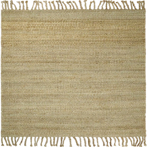 Hand Woven 100% Natural Fiber Brown Natural Jute Rug | JR008