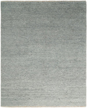 Hand Woven 8x10 Shaded Gray and Silver Rug Made with Fine Wool | TRDCP77810