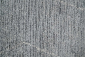 Hand Woven Blue and White 2x3 Trellis Moroccan Rug Made with Fine Wool | TRDCP79523
