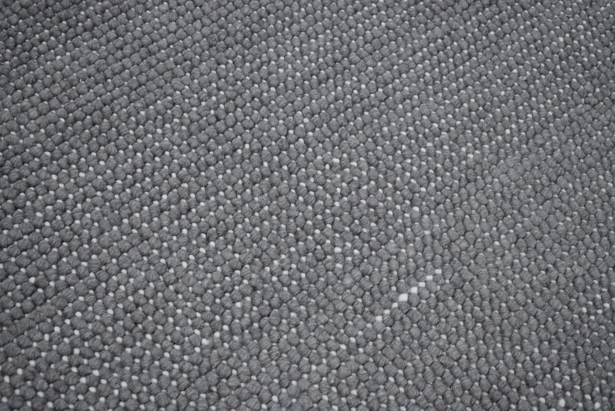 Hand Woven Chunky Fine Wool Contemporary Solid Area Rug