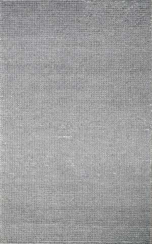 Hand Woven Chunky Fine Wool Contemporary Solid Area Rug