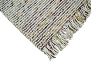 Hand Woven Multi Color Woolen Chunky and Soft Area Rug