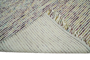 Hand Woven Multi Color Woolen Chunky and Soft Area Rug