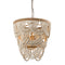 Hatfield 4-Light Bohemia Style Wood Beaded Chandelier