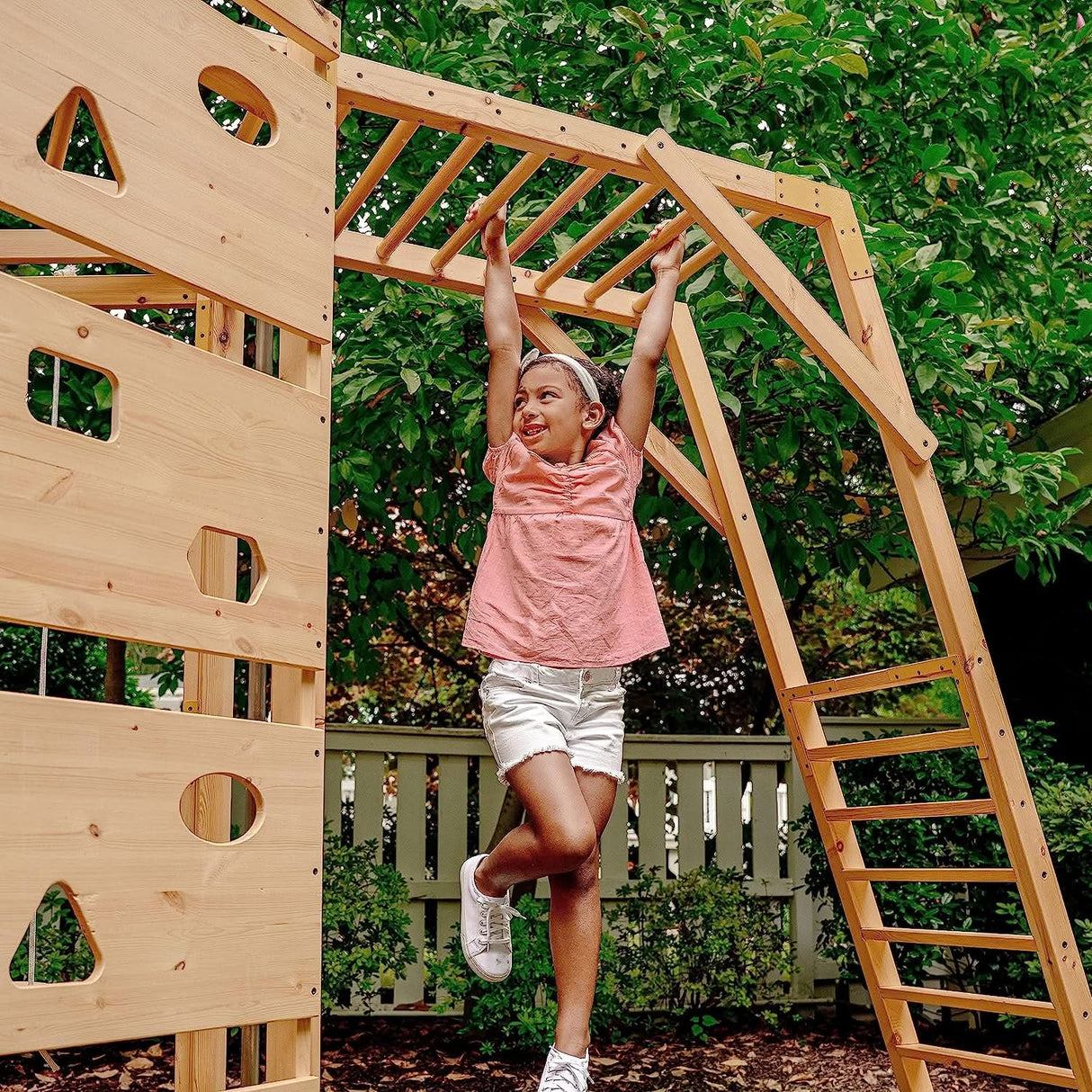 Hawthorn Outdoor Climber Playset | Monkey Bars, Swing & Octagon Climber for Kids