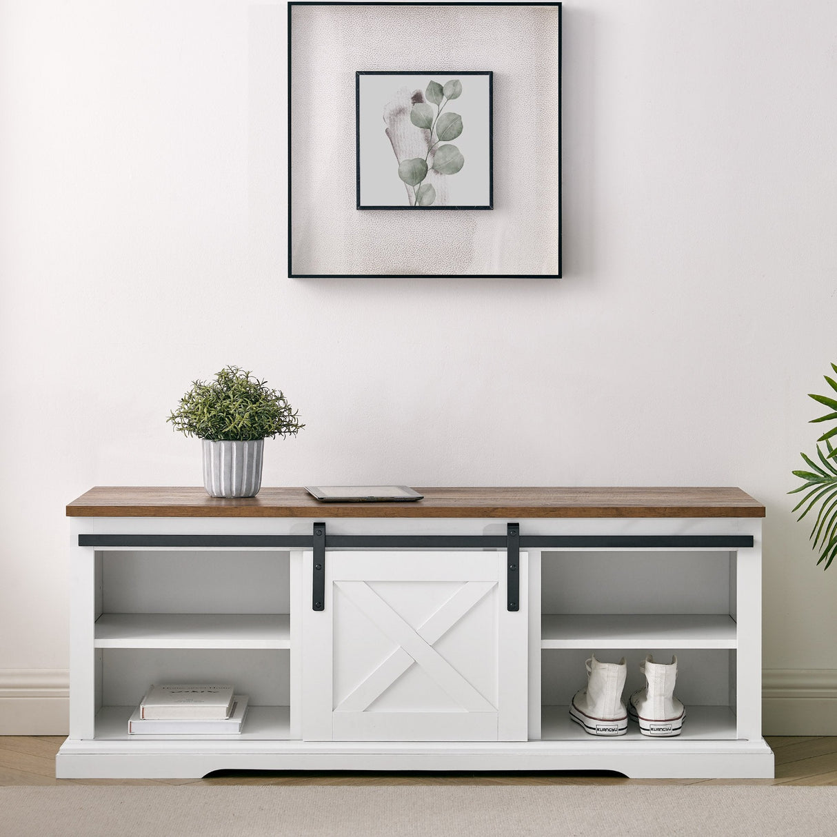 Hawthorne Sliding Barn Door Entry Bench