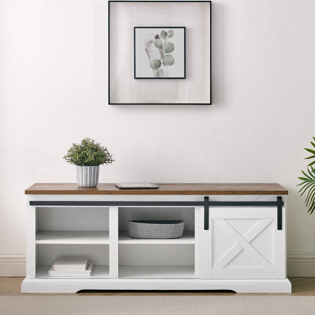 Hawthorne Sliding Barn Door Entry Bench