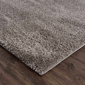 Heavenly Solid Gray Plush Rug - Clearance