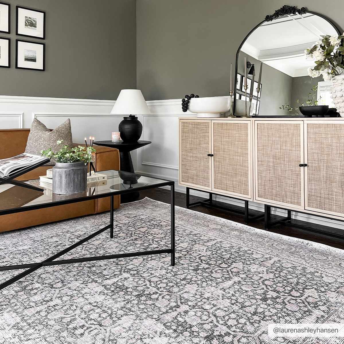 Hedda Vintage Flat Pile Washable Rug