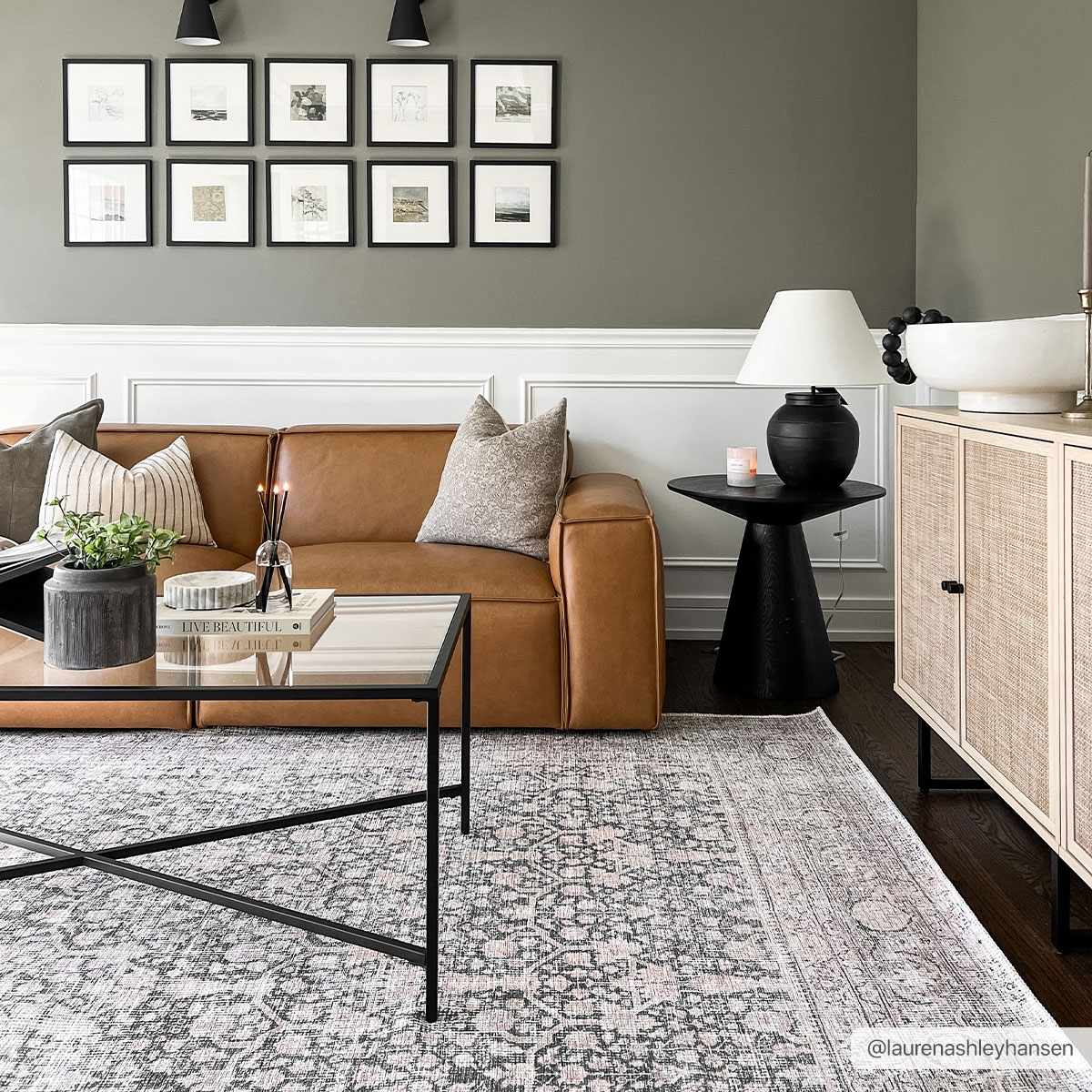 Hedda Vintage Flat Pile Washable Rug