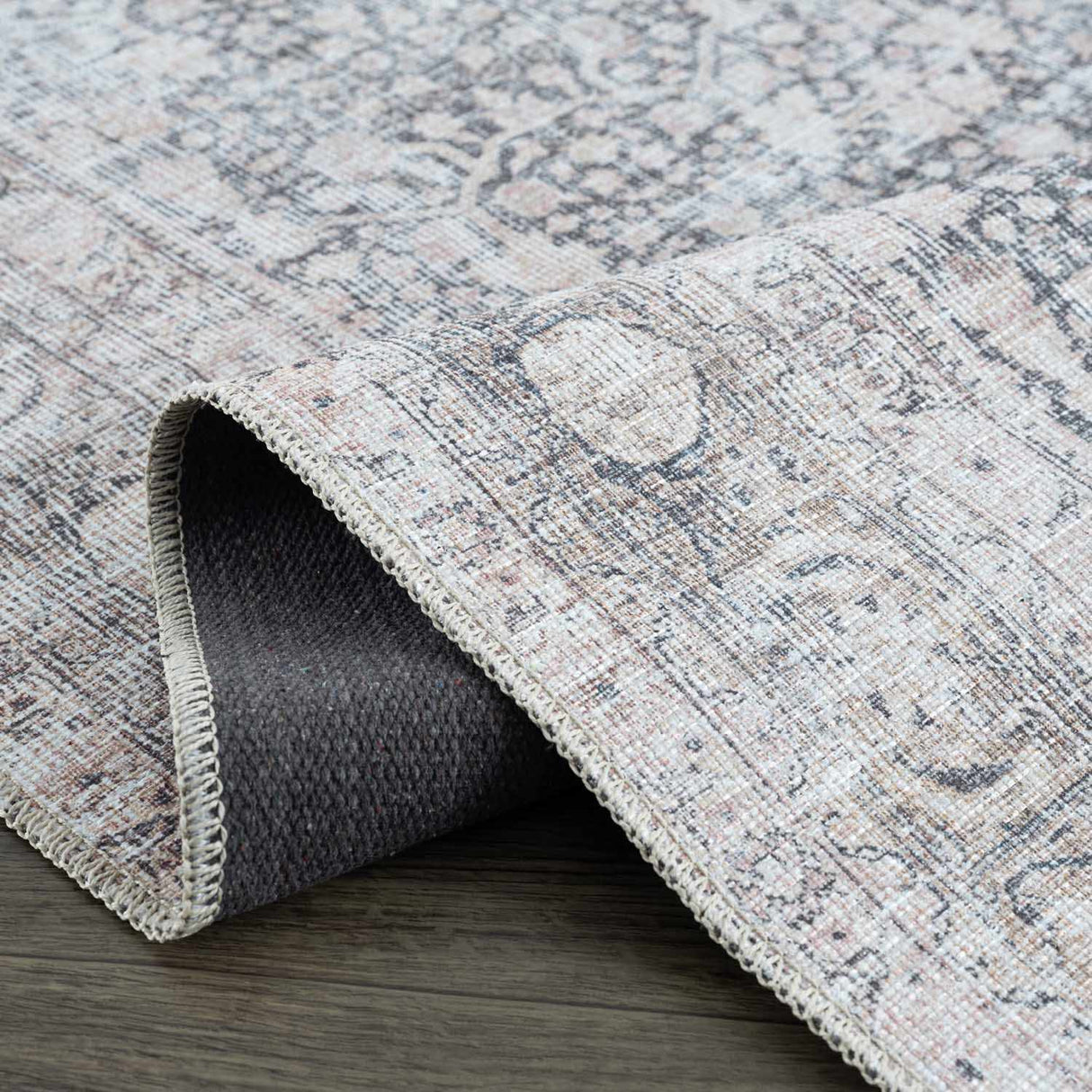 Hedda Vintage Flat Pile Washable Rug