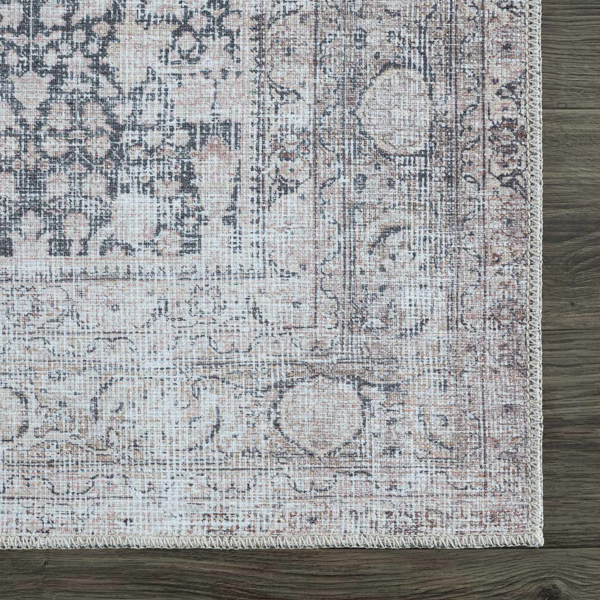 Hedda Vintage Flat Pile Washable Rug