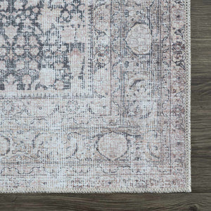 Hedda Vintage Flat Pile Washable Rug
