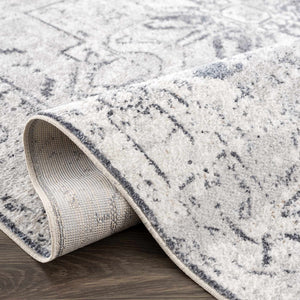 Hera Ivory Flat Pile Washable Rug