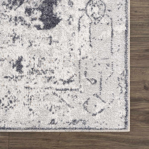 Hera Ivory Flat Pile Washable Rug