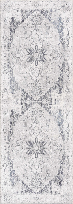 Hera Ivory Flat Pile Washable Rug