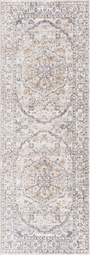 Hiti Cream Flat Pile Washable Rug
