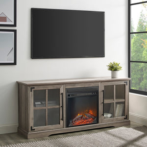 Hoven 2-Door Fireplace TV Console Stand