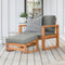 Hudson Patio Chair with Ottoman