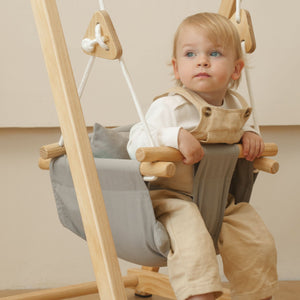 Indoor Baby Swing Seat | Soft Cotton Toddler Hammock for All Swingsets (Frame Not Included)