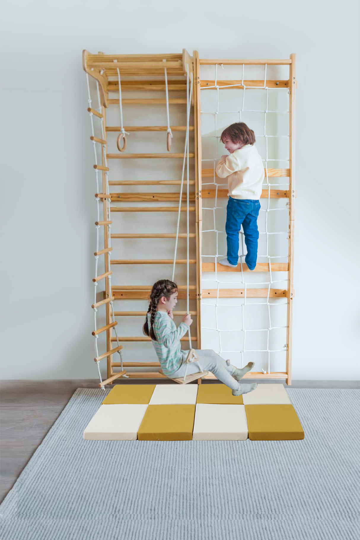 Indoor Playset Mat – Cushioned Floor Mat Compatible with Avenlur Neem Climber