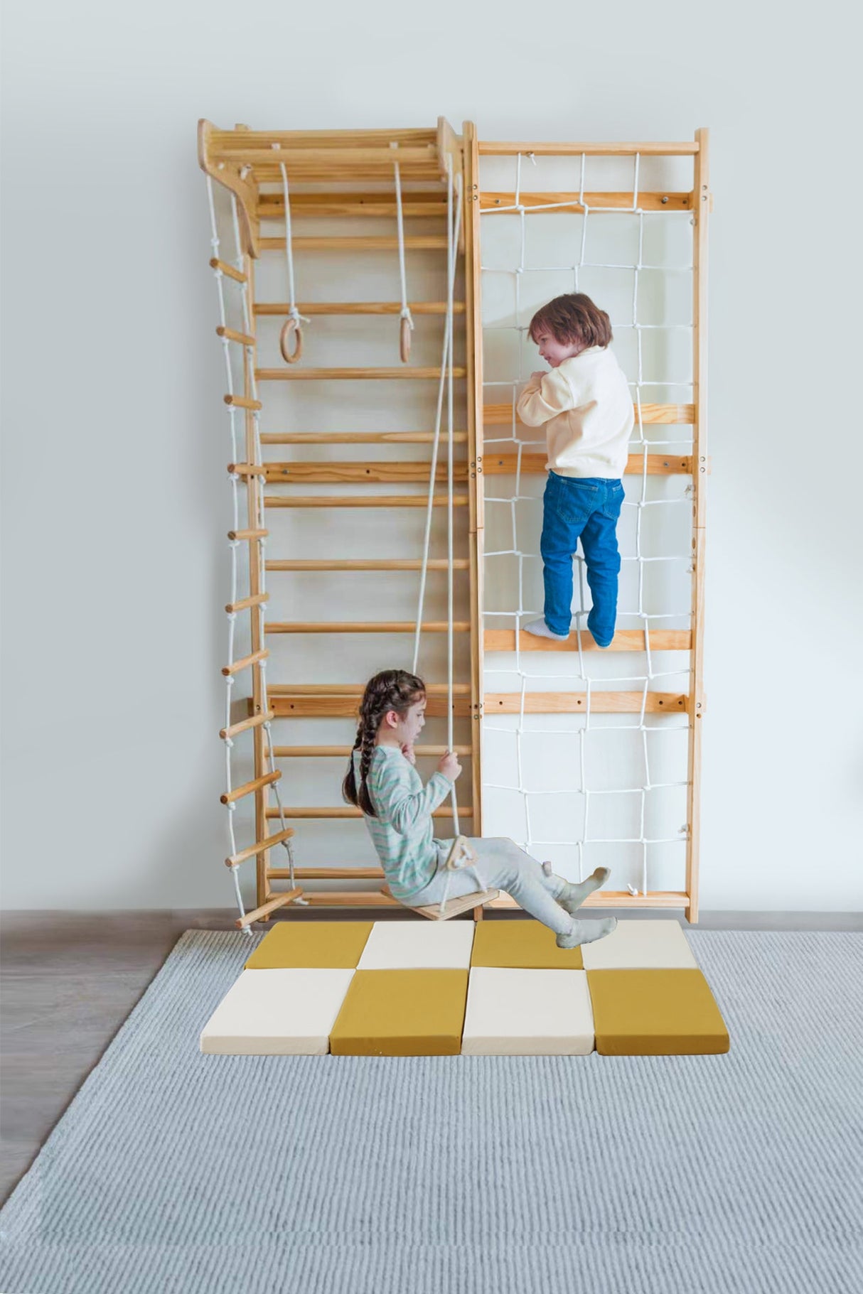Indoor Playset Mat – Cushioned Floor Mat Compatible with Avenlur Neem Climber