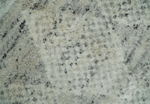 Ivory, Charcoal and Beige 8x10 hand knotted Geometrical wool Area rug