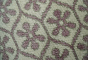 Ivory, Purple and Gray Hand Knotted Geometrical Floral 8x10 wool Area Rug