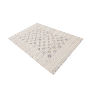 Ivory Tribal Design Hand Loomed Wool Area Rug