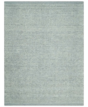 Ivory and Charcoal Traditional Abstract Hand Knotted 8x10 Wool Area Rug
