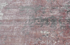 Ivory and Red Handmade Area Rug Made With Fine Viscose | Loop Pile