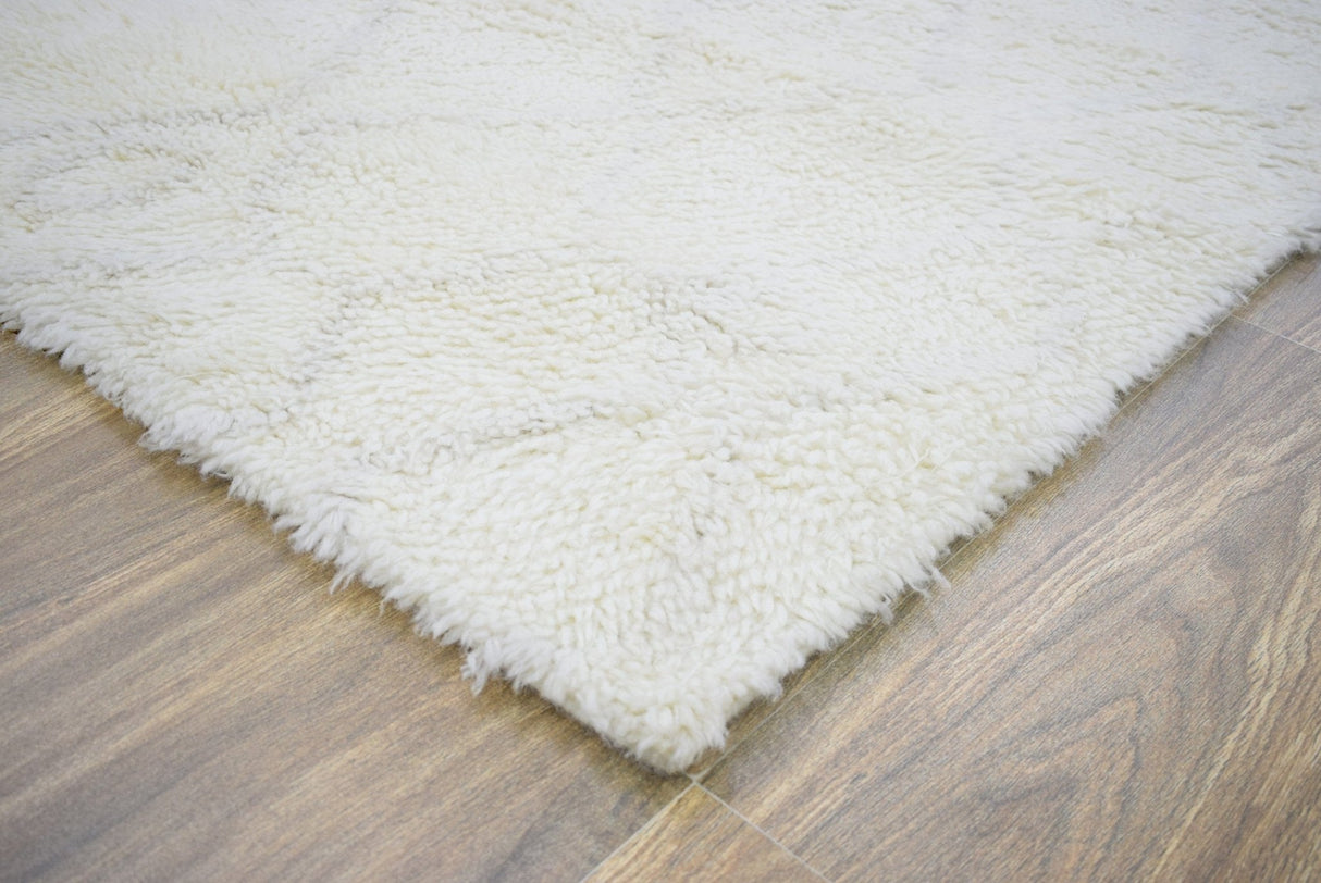 Ivory and charcoal 4x6, 5x8 Rug Modern Handmade New Zealand Wool Area Rug | The Rug Decor |TRD1719