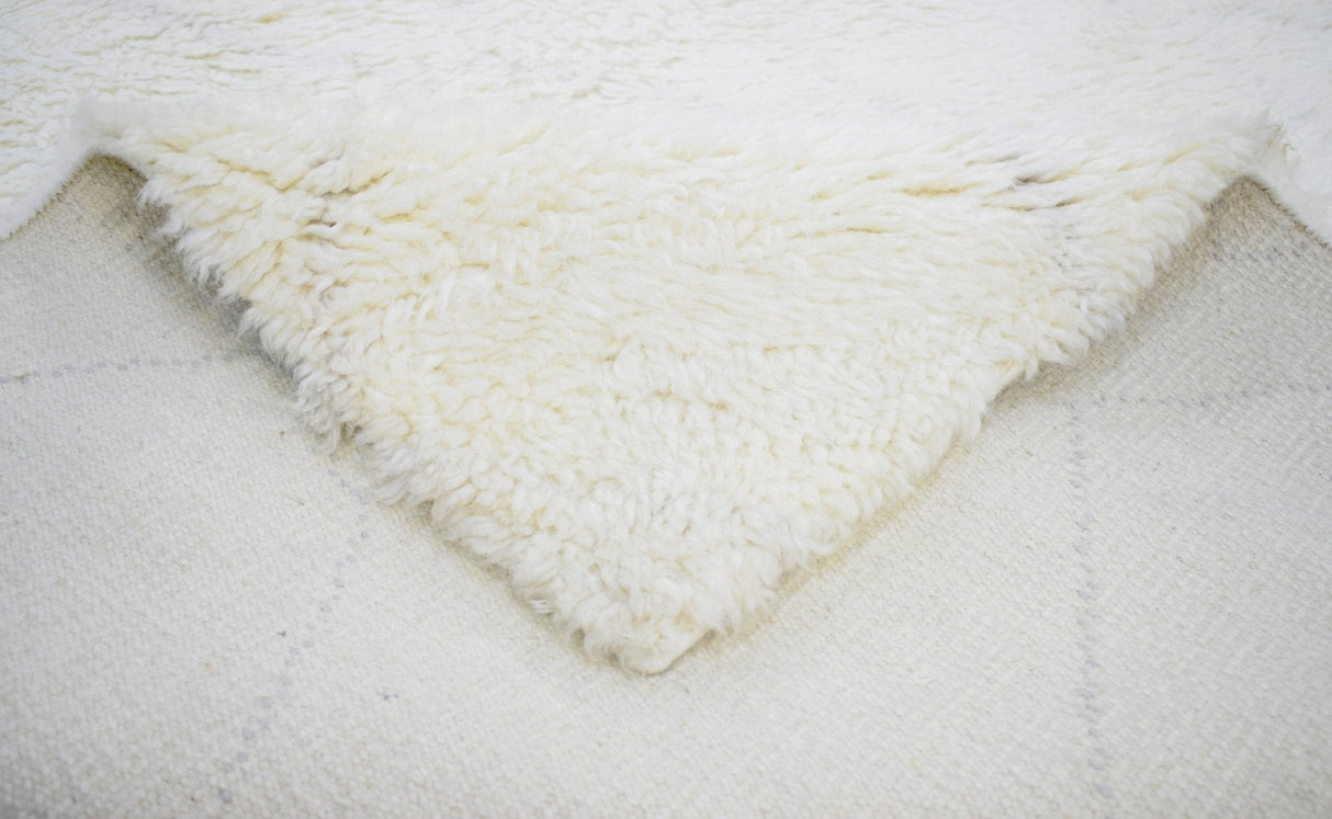 Ivory and charcoal 4x6, 5x8 Rug Modern Handmade New Zealand Wool Area Rug | The Rug Decor |TRD1719