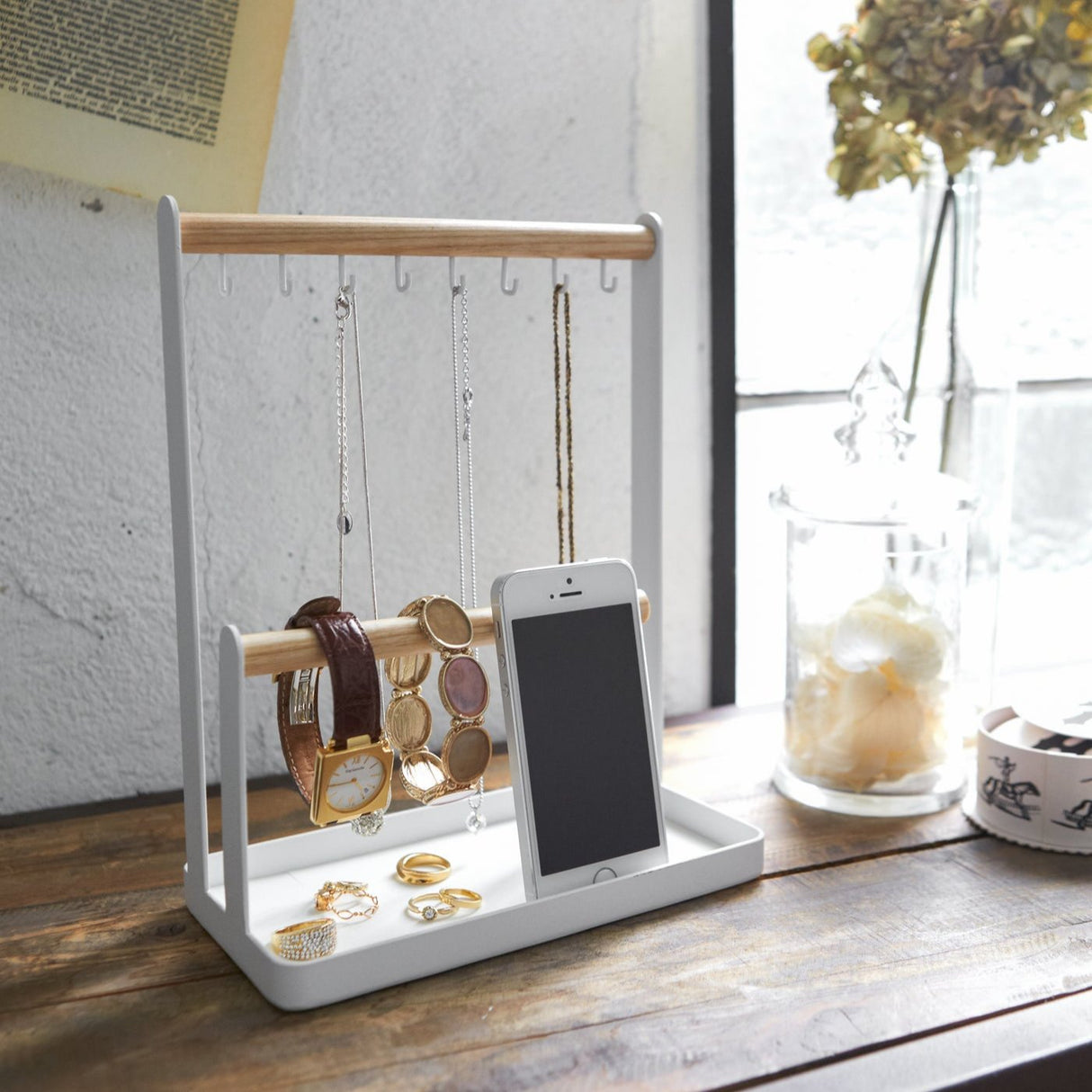 Jewelry + Accessory Display - Steel + Wood